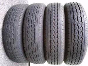 バリ山ラジアル 165R13 6PR ブリヂストン BRIDGESTONE V300 4本 AD VAN PROBOXプロボックス PARTNER LITE ACE TOYO ACE LIBERO BONGOボンゴ