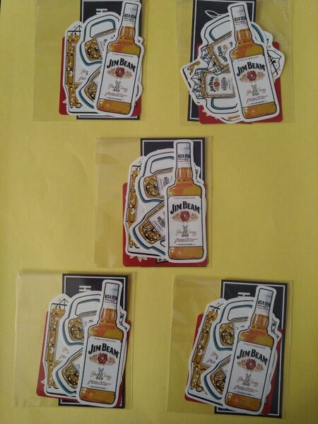 【値下げ】ジムビーム ステッカー 5セットまとめて