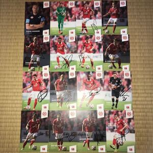  my ntsu2014/15 autograph autograph card 16 pieces set! Okazaki ..ka Rius Park chu ho Bundesliga 