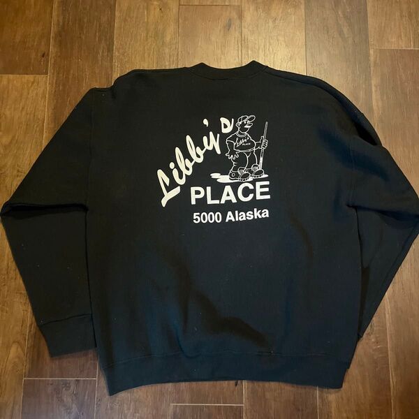 vintage 90s フルーツオブザルームスウェット 黒 古着 ブラック USA製