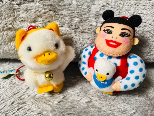 新品未使用 直美 まねきねこダック ストラップセット