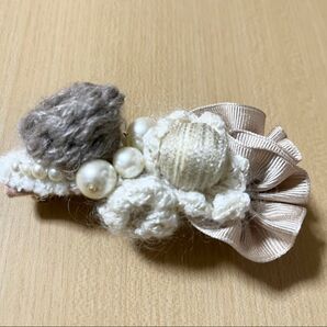 【新品同様】ヘアアクセサリー バレッタ 入園式卒園式 入学式卒業式 結婚式