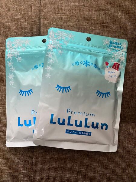 冬限定LuLuLun プレミアムシートマスク 7枚×2 ホワイトバニラ
