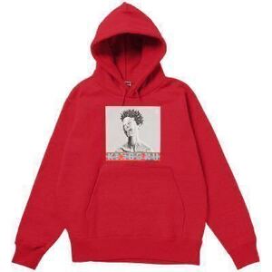 King Gnu Lサイズ HAKUJITSU HARD REMIX HOODIE(レッド) キングヌー 白日パーカー オフィシャルグッズ ツアーグッズ