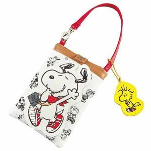 スヌーピー スマホポーチ Pitter-Patter 2019 USJ ユニバーサルスタジオジャパン SNOOPY PEANUTS ウッドストック