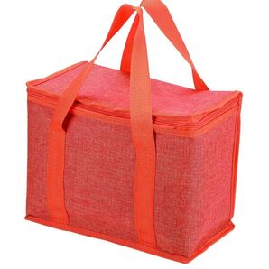 新品 クールストレージ 保冷 ランチバッグ 7L オレンジ パール金属
