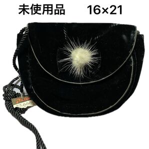 ブラック お出かけ バッグ ポシェット ショルダーバッグ 高級感