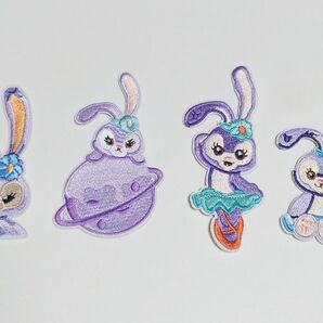 【4個】刺繍ワッペン