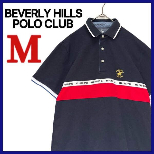 【BEVERLY HILLS POLO CLUB】 半袖 ポロシャツ 鹿の子