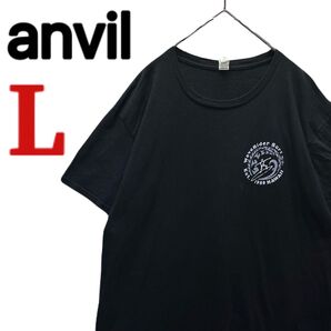 【anvil】 バックプリント 半袖 Tシャツ サーフ ハワイ