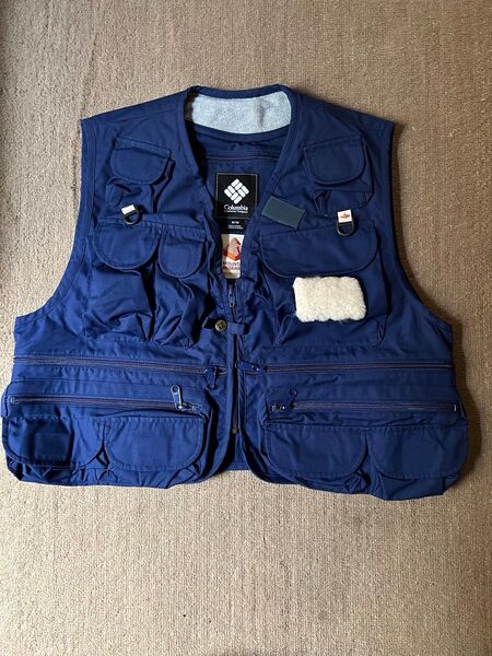 新品!Columbiaブラックレーベル×マウンテンリサーチ フィッシングベスト!Mサイズ ネイビー