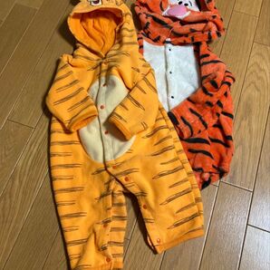 ティガーなりきりロンパースセット 60〜70cm+90cm