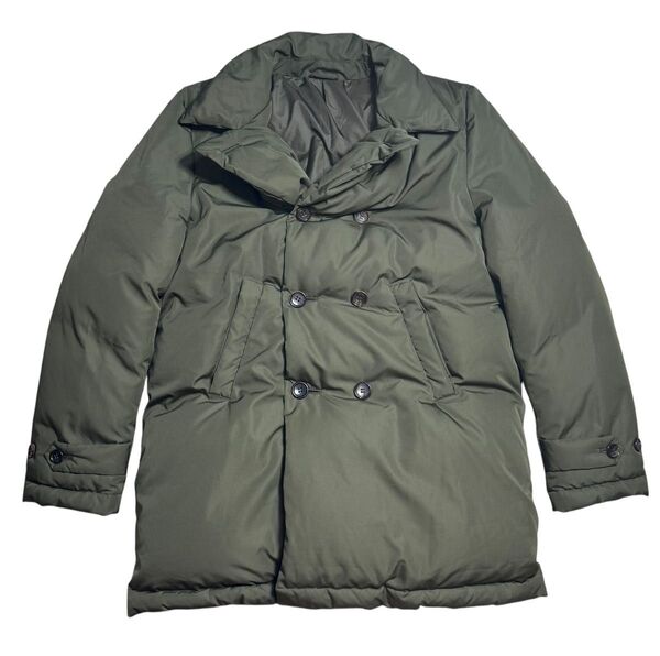 AD2003 COMME des GARCONS ギャルソン オム プリュス Pコート型 ダウンジャケット カーキ S