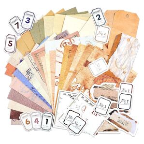 ハンドクラフト デザインペーパー 背景紙 素材紙 コラージュ 素材 手作り