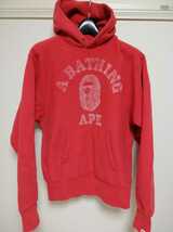 【即決】a bathing ape 限定 ラジカセタグ CAMBER college logo sweat pullover parka スウェット パーカー プルオーバー BAPE カレッジ_画像1