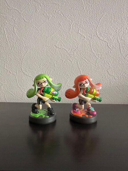 スプラトゥーン amiibo アミーボ スプラトゥーンamiibo ガール ライムグリーン オレンジ