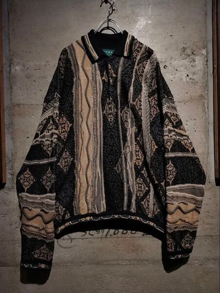 【Caka】"TUNDRA" Vintage Loose Knit Polo