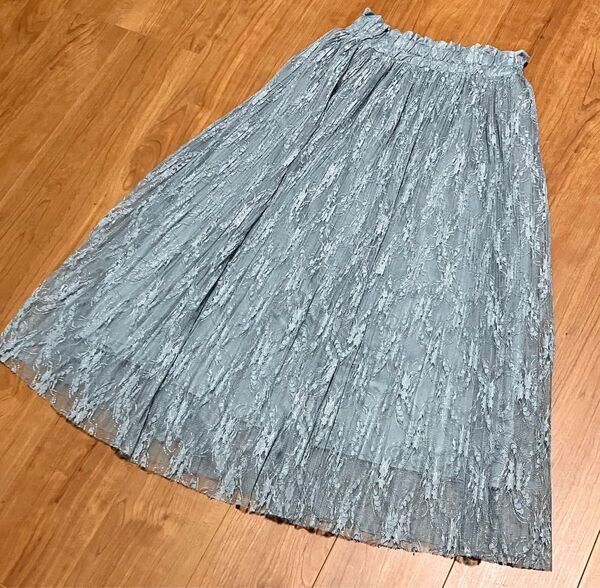 しまむら チュールスカート レーススカート