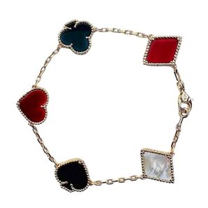 POKER CLUB ANGELCarnelian&Onyx Poker Bracelet (colorful)