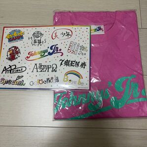 わっしょいCAMP Tシャツ ピンク ステッカー