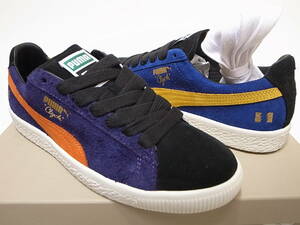 【送料無料】THE HUNDREDS x PUMA CLYDE 西海岸LA発ハンドレッズ 別注 クライド 限定 コラボ 左右外内非対称 マルチパターン US7/25cm 新品