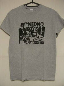 70'S USパンク★TELEVISION/RICHARD HELL関連★即決★新品バンドＴシャツ★THE NEON BOYS★ネオン・ボーイズ/GREY×BLACK★S/M/Lサイズ対応