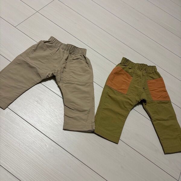 パタゴニア【未使用】12-18m色違い2点セット ズボン ストレッチpatagonia