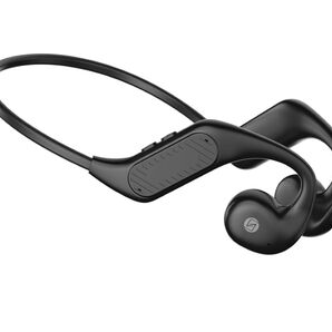 空気伝導イヤホン Bluetooth 5.3 耳を塞がない スポーツ マイク付き 2台同時接続 IPX6防水 ブラック