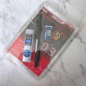スマッシュ SMASH シャープペンシル 0.3 替芯 HB 消しゴム Pentel スペシャルセット