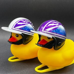 アヒル隊長 カスタムヘルメット コルク半 富士日章 ハンドメイド 2個セット