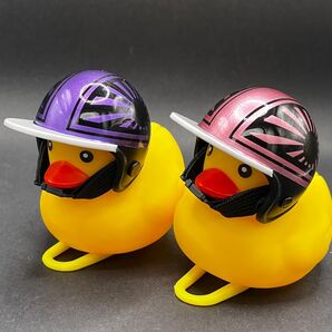 アヒル隊長 カスタムヘルメット コルク半 日章 ハンドメイド 2個セット