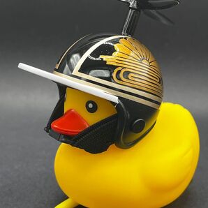 アヒル隊長 カスタムヘルメット コルク半 日章 ハンドメイド プロペラ付き