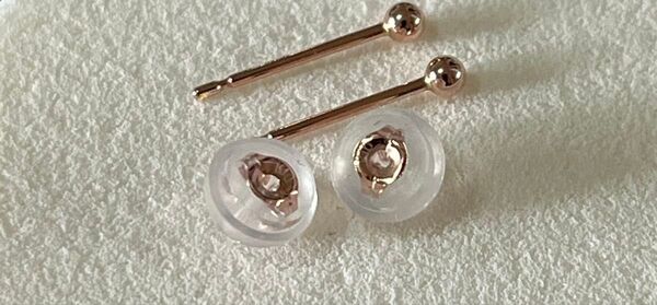 k10ピアス ピンクゴールド丸玉ピアス 10金 2.5mm