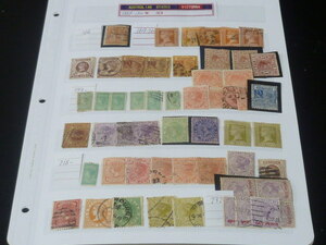 20 S Australia stamp #54 VICTORNA 1889-1910 year SC#168-232. inside total 56 sheets used * unused OH-LH [SC appraisal $310]