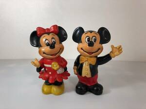 ミッキーMickey/ミニーMinnie コインバンク(貯金箱)セット ビンテージ