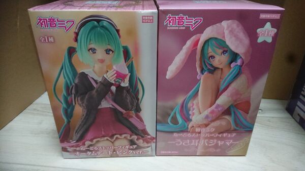 初音ミク ぬーどるストッパーフィギュア オータムデート・ピンクver. うさ耳パジャマ