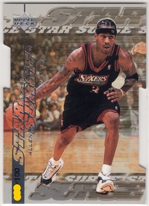 Allen Iverson ＜99-00 Upper Deck Star Surge Level1 ＞ 100枚限定 カッコいいダイカットパラレル