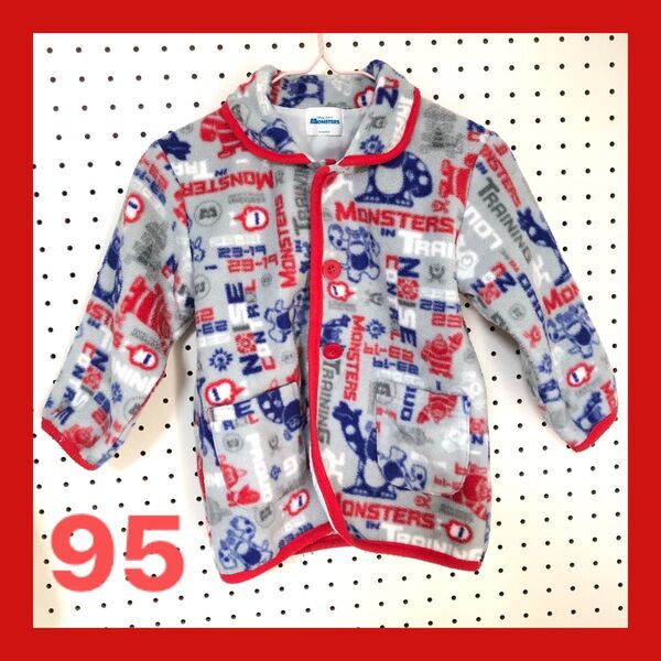 ☆ モンスターズインク キッズ フリース カーディガン スリーパー ピクサー あったか 95