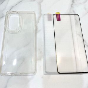 Moto Edge 30 pro クリアケース シリコン フィルム セット