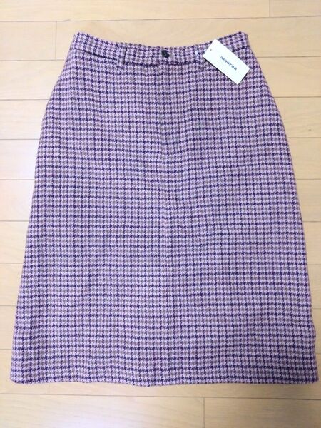 monrea 千鳥格子柄ウールスカート Mサイズ 新品未使用