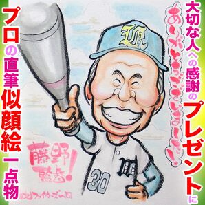 プロ似顔絵オーダーイラスト:退職 定年 卒業 卒園 卒団 離任式 移動 引越し プレゼント 記念品 贈答品 お祝い 名前入ポエム