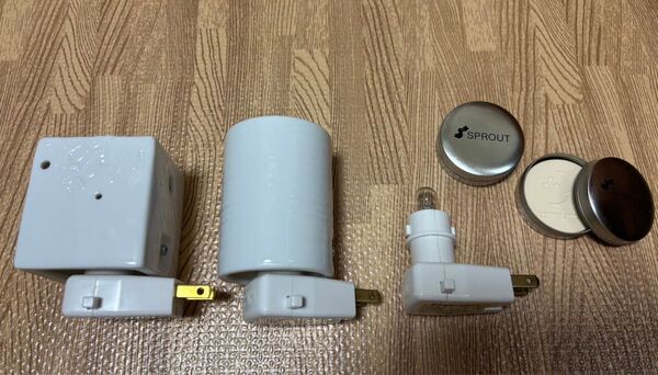 【美品】生活の木 アロマランプ アロマライト スクエア ストライプ おまけつき