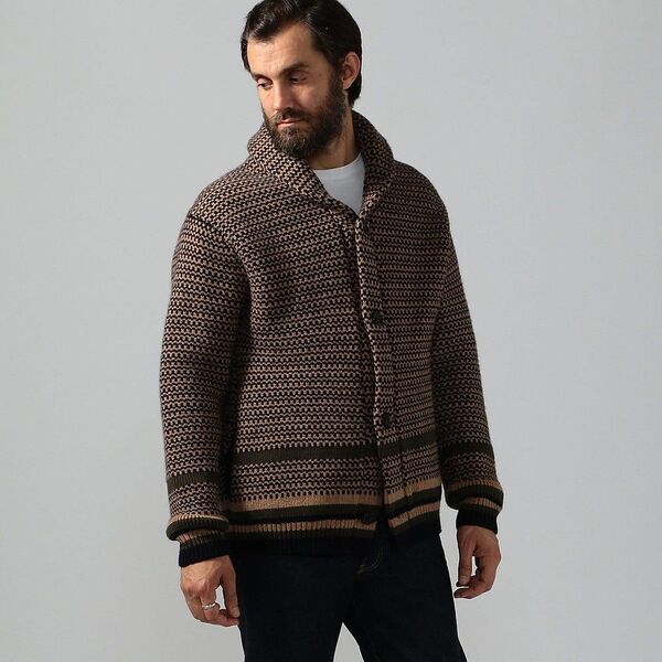 トゥモローランド 19AW スポンディッシュマルチジャカード ショールカラーカーディガン XS 定価4.6万 tricot
