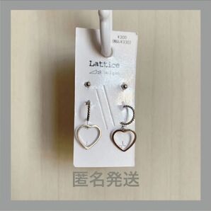 スフィア フープ ハート シルバー ピアス