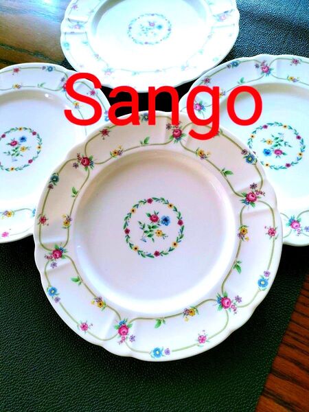 お皿 お皿セット Sango CHINAフラワーブーケ 新品未使用品 洋食器 プレート 中皿 ケーキ皿