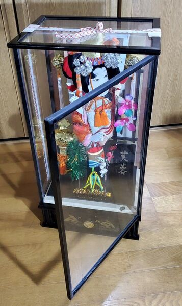 羽子板 飾りケース付き 羽子板 お正月飾り 初節句 レトロ 伝統工芸品