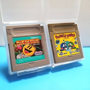 GB ソフト パックインタイム + バブルボブル 保護ケース付きSET GAMEBOY ゲームボーイ