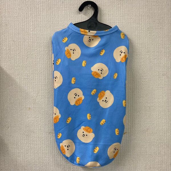 新品未使用★クマさんTシャツ★青★ペット服★2L★XL★犬服1126