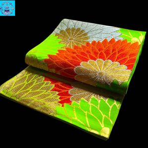 六通柄袋帯 華文様 金銀糸 フォーマル パーティー 礼装