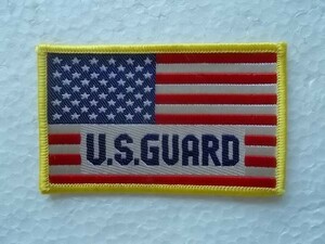 ミリタリー 星条旗 U.S.GUARD 州兵 アメリカ USA 英語 国旗 ワッペン/パッチ カスタム 古着 ミリタリー 腕章 サバゲー 307